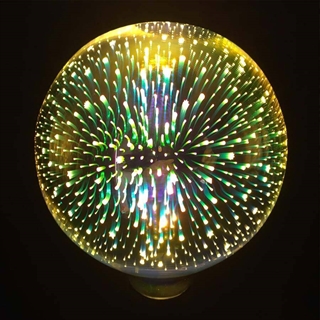 LED globepære med 3D-effekt G125